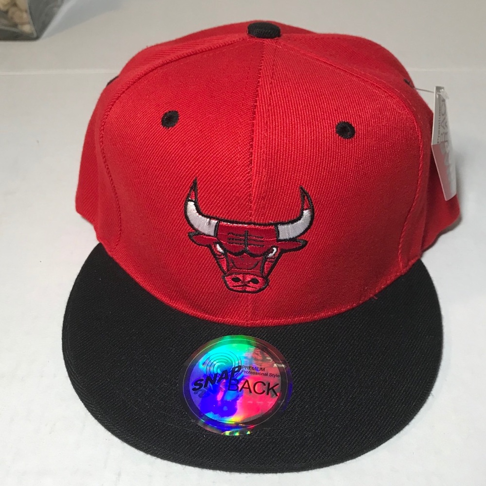 Chicago Bulls Black And Red Snap Back